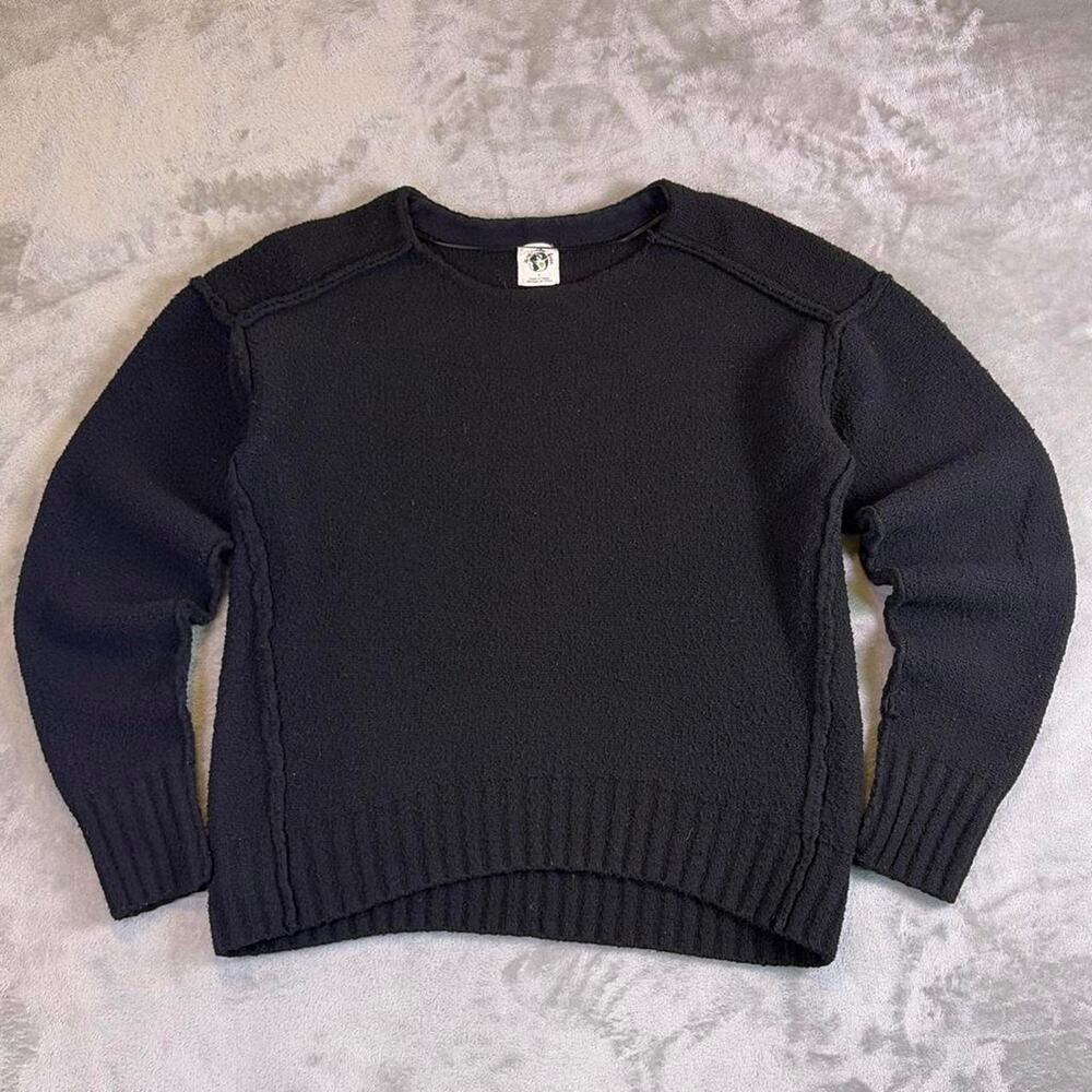We The Free by Free People Black Sweater Women’s Small Oversized Knit Pullover